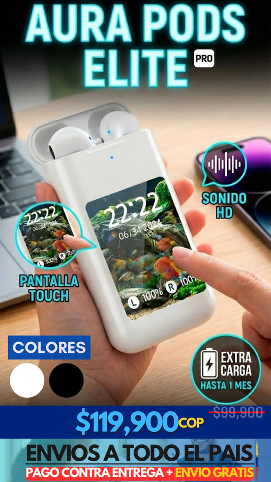 Audífonos Bluetooth con Pantalla Táctil