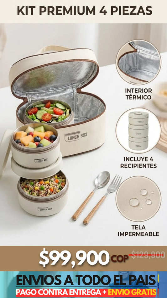 Lonchera Térmica de 4 Compartimentos