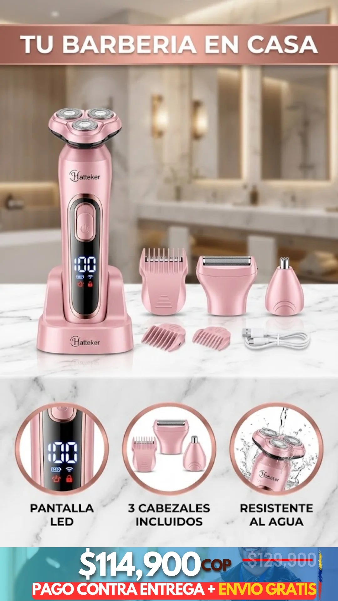 Máquina de Afeitar 3 en 1 PRO